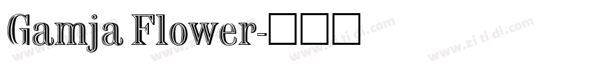 Gamja Flower字体转换